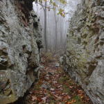 Shenandoah National Park Artist in Residence Sandy Long captured this photograph of Catoctin Rocks while hiking near Compton Gap.