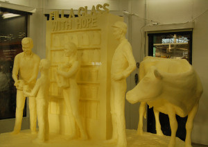 Photo by Sandy Long of the 2015 butter sculpture at the Pennsylvania Farm Show in Harrisburg.