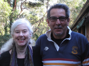 Photo of author Trebbe Johnson, Founder of Radical Joy for Hard Times, and renowned Australian environmental philosopher Glenn Albrecht are collaborating on The Ground Beneath Our Hearts, which will launch on May 22nd and culminate in a global day of art and action on September 12th.